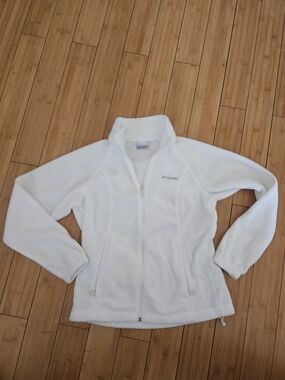 Columbia White Fleece Jacket